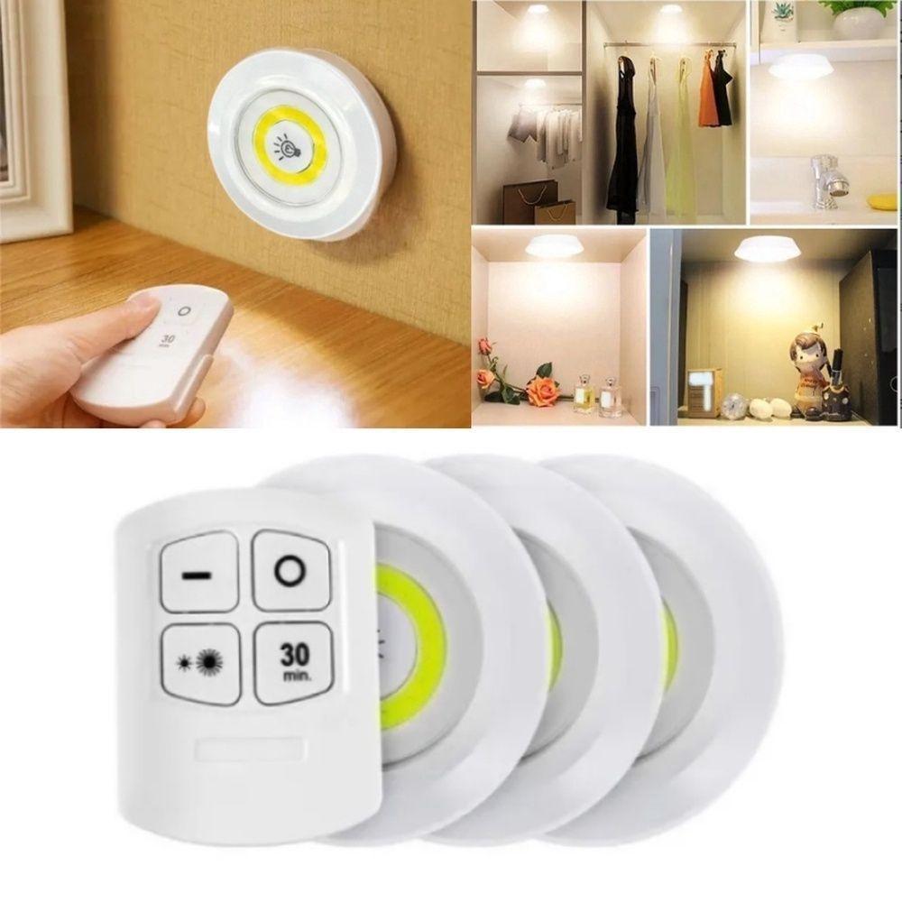 Kit 3 Lâmpadas Led Com Controle Remoto Smd - 1