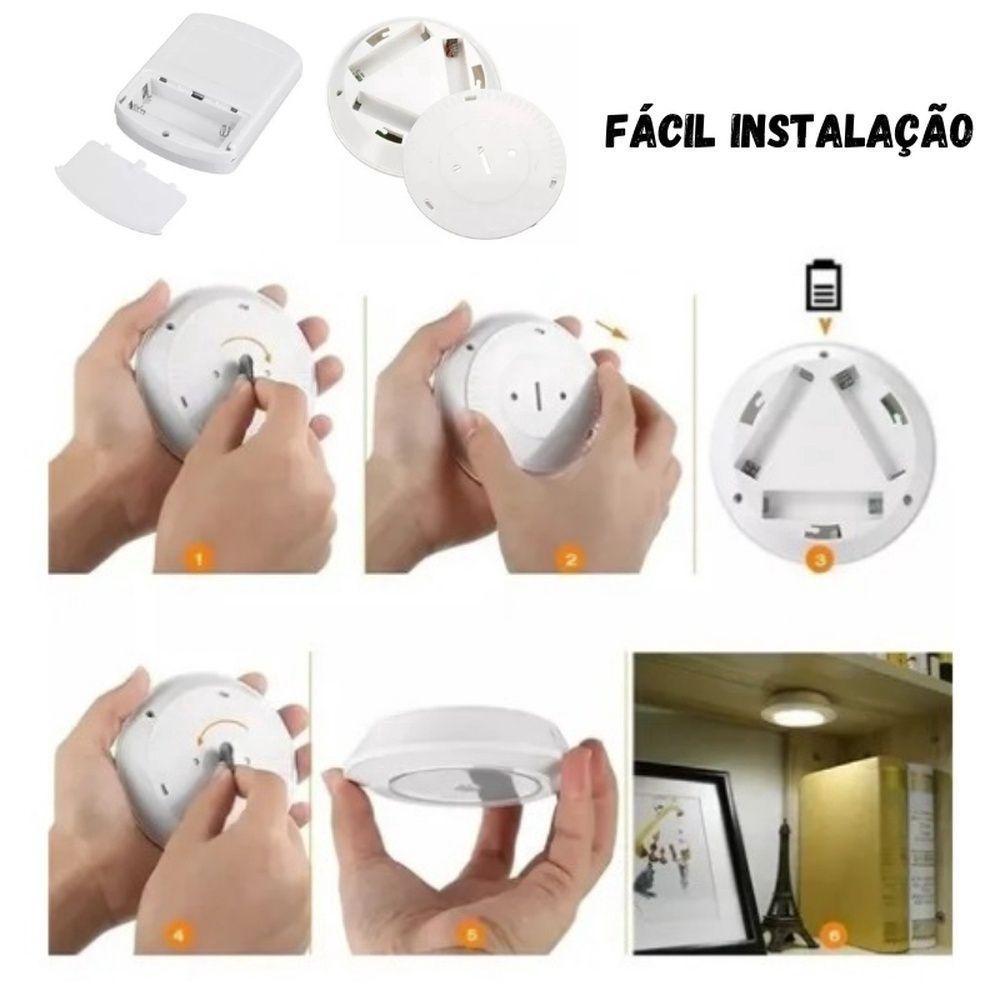 Kit 3 Lâmpadas Led Com Controle Remoto Smd - 2