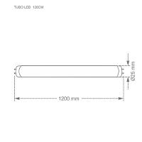 Kit 10 Lâmpadas Tubo Led T8 20,5w 120cm G13 Taschibra Bivolt 4000k Luz Neutra - 3