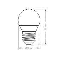 Kit 10 Lâmpadas Led Bolinha Tkl 4,9w Taschibra E27 Bivolt 3000k Luz Quente - 3