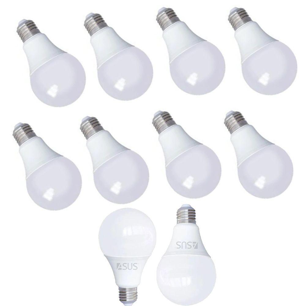 Lâmpada Bivolt Led Branco Frio 12w 6500k Bulbo Soquete E27 - 1