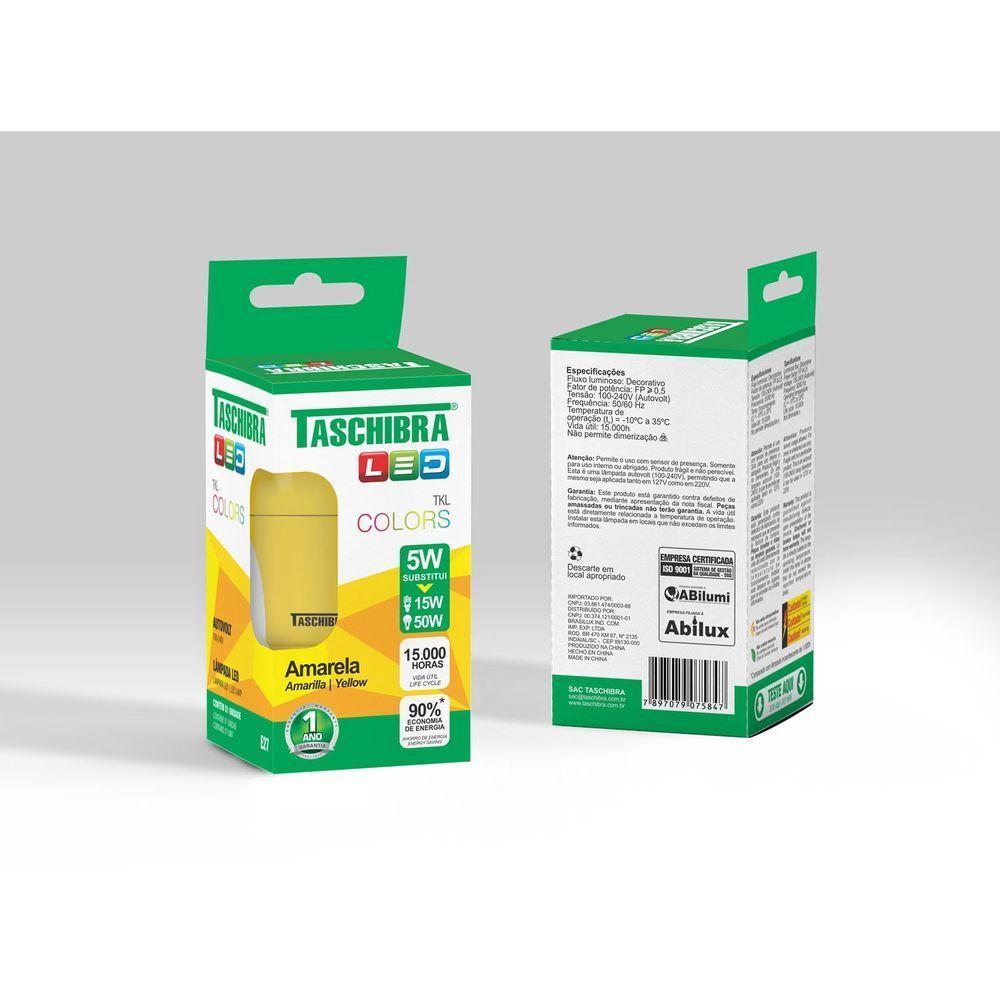 Lâmpada Led Tkl 5w Anti-inseto Amarela E27 Taschibra - 3