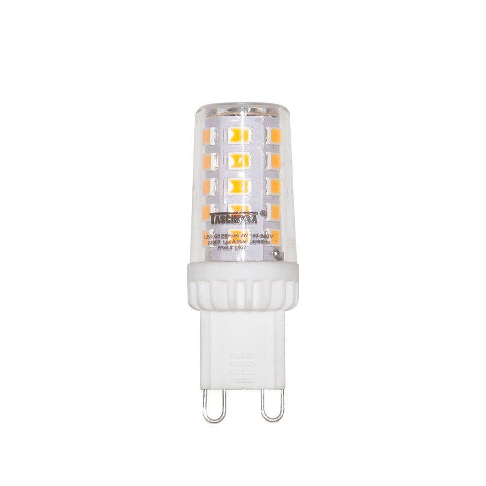Lâmpada Led G9 Espiga 3w Taschibra Bivolt 2200k Luz Quente - 1