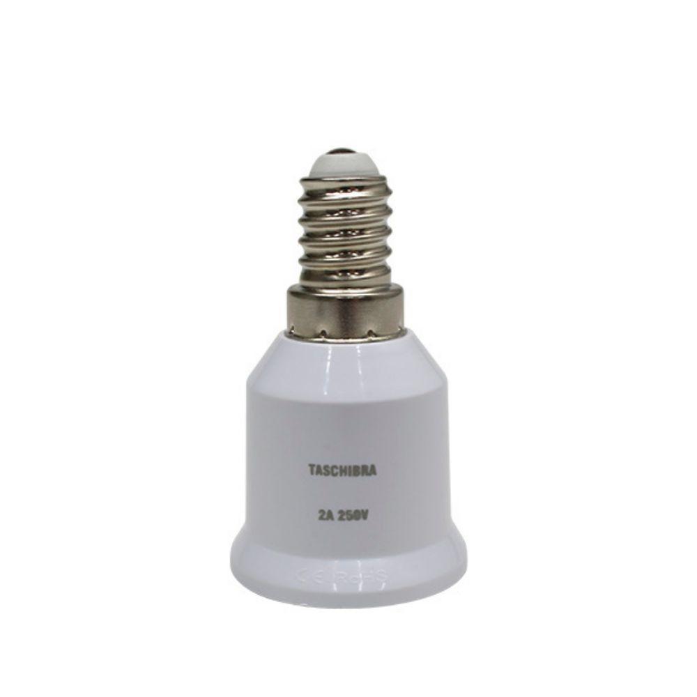 Soquete Adaptador Taschibra De Lâmpada E14 Para E27 Kit 2 Peças - 3