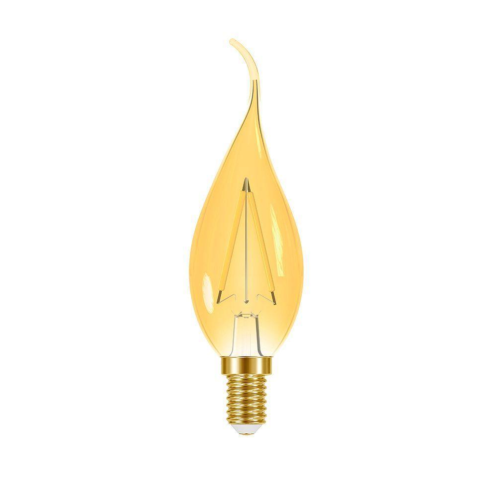Lâmpada Led Filamento Vela Chama B35 Taschibra E14/e27 110v - 1
