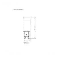 Lâmpada Led G9 Halopin 3w Taschibra Bivolt 6500k Luz Fria - 2