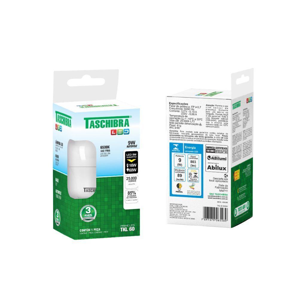Lâmpada Led Tkl 60 9w - Taschibra 6500k (branca) - 3