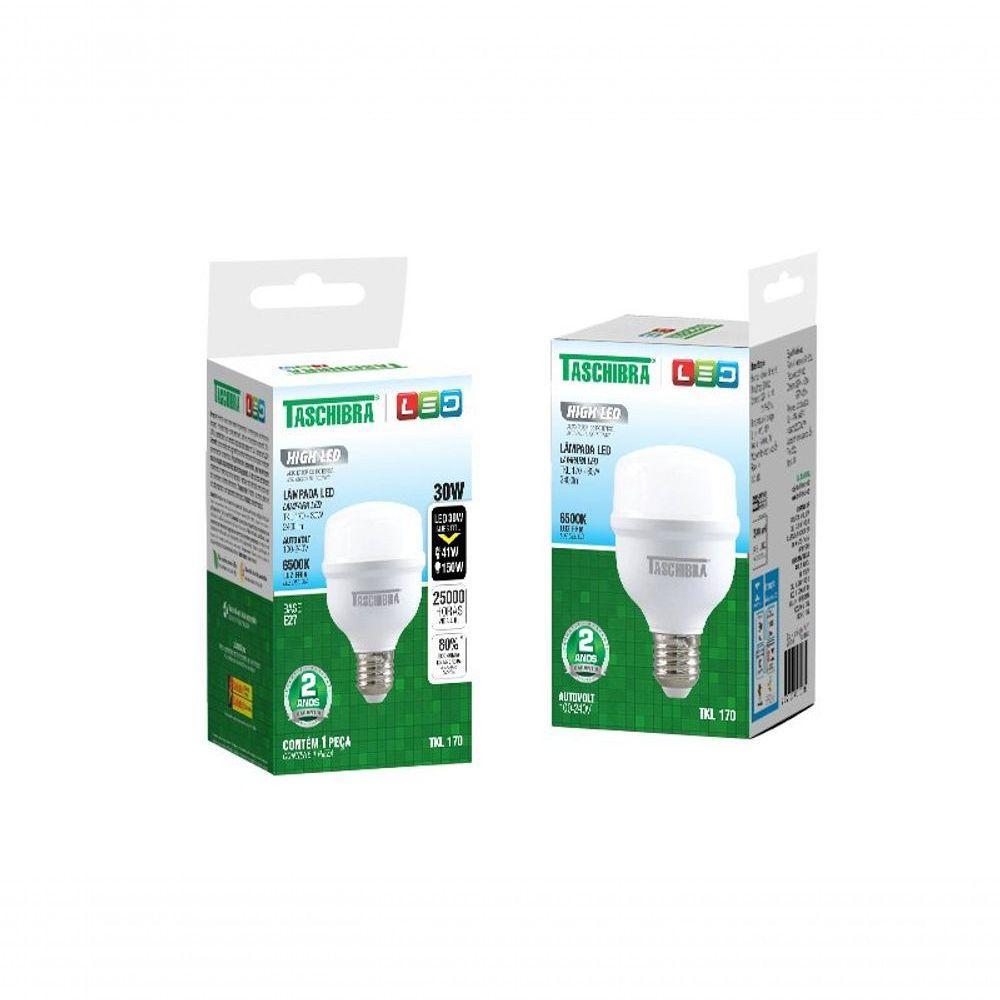 Lâmpada Led Alta Potência 30w 6500k E27 Bivolt Taschibra - 2