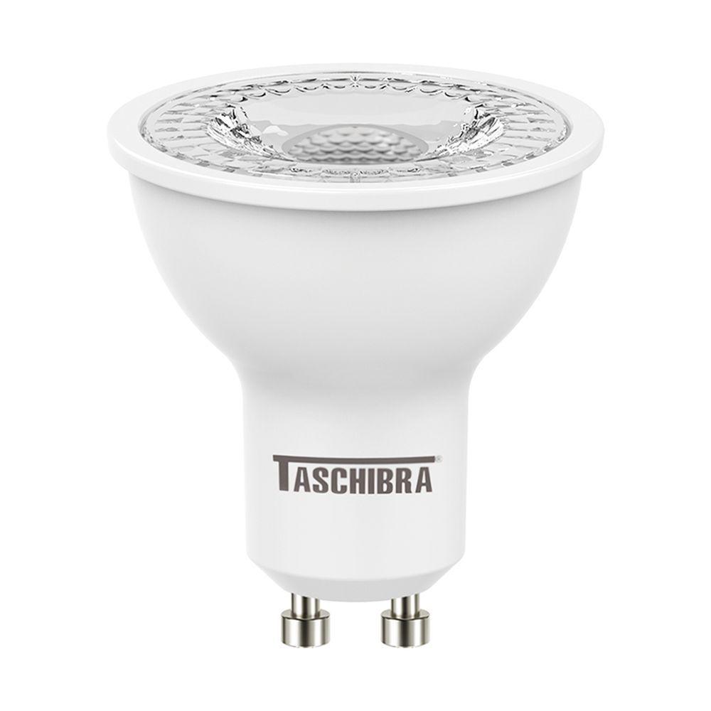 Kit 10 Lâmpadas Led Dicroica Mr16 Tdl 7w Taschibra Bivolt 6500k Luz Fria - 2