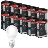 Kit 10 Lâmpadas Led Pêra 9W Bivolt Branco 6500K Branco 6500K - 1