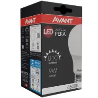 Kit 10 Lâmpadas Led Pêra 9W Bivolt Branco 6500K Branco 6500K - 4