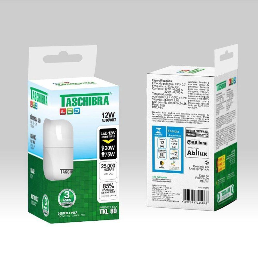 Lâmpada Led Taschibra Tkl 80 / 12w E27 3000k - 6
