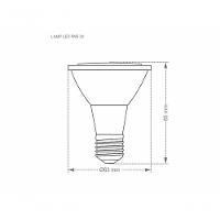 Lâmpada Led Taschibra Par 20 E27 Ip65 Dimerizavel Bivolt 2700k Luz Quente - 2