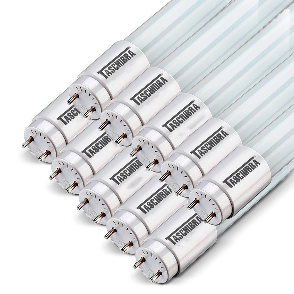 Kit 10 Lâmpadas Tubo Led T8 20,5w 120cm G13 Taschibra Bivolt 6500k Luz Fria - 2