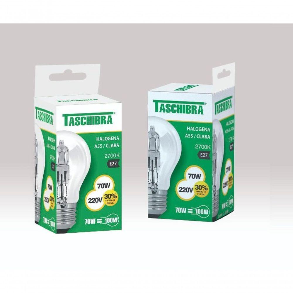 Lâmpada Bulbo Halógena 70w 220v Taschibra - 1