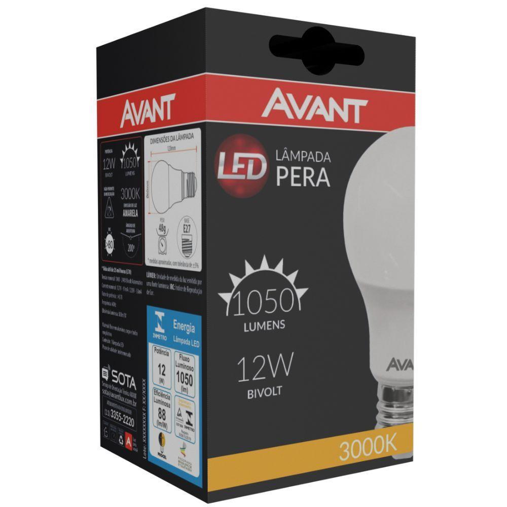 Lâmpada Led Pêra 12W Bivolt Amarelo 3000K - 2