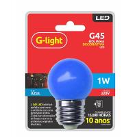 Lâmpada G45 Led 1w 220v E27 Azul - 1
