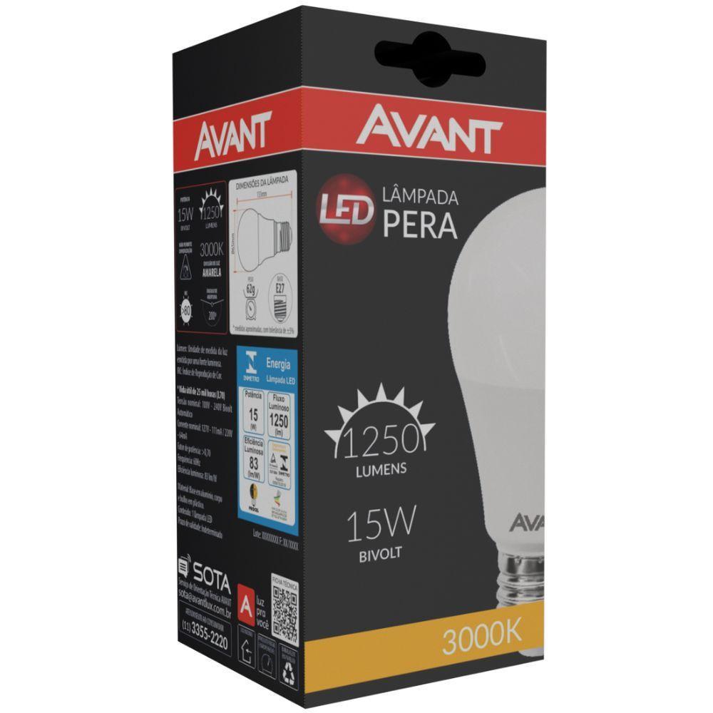 Lâmpada Led Pêra 15W Bivolt Amarelo 3000K - 1