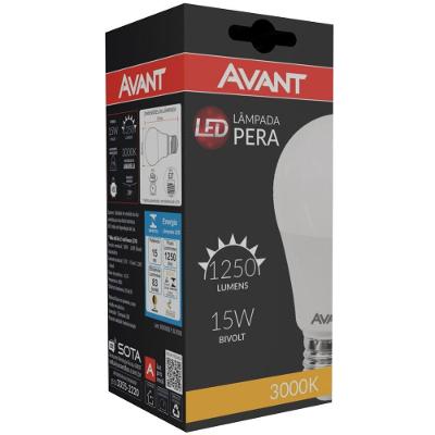 Lâmpada Led Pêra 15W Bivolt Amarelo 3000K
