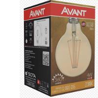 Lâmpada Led Filamento Retrô Globo G95 4W Amarelo 2200K - 4