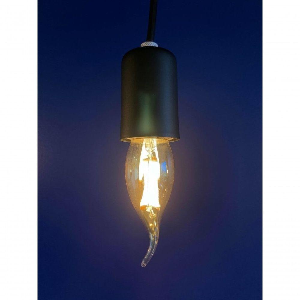 Lâmpada Led Filamento Retrô Vela Chama 2W - Amarelo 2200K E14 - 2