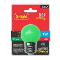 Lâmpada G45 Led 1w 220v E27 Verde - 1