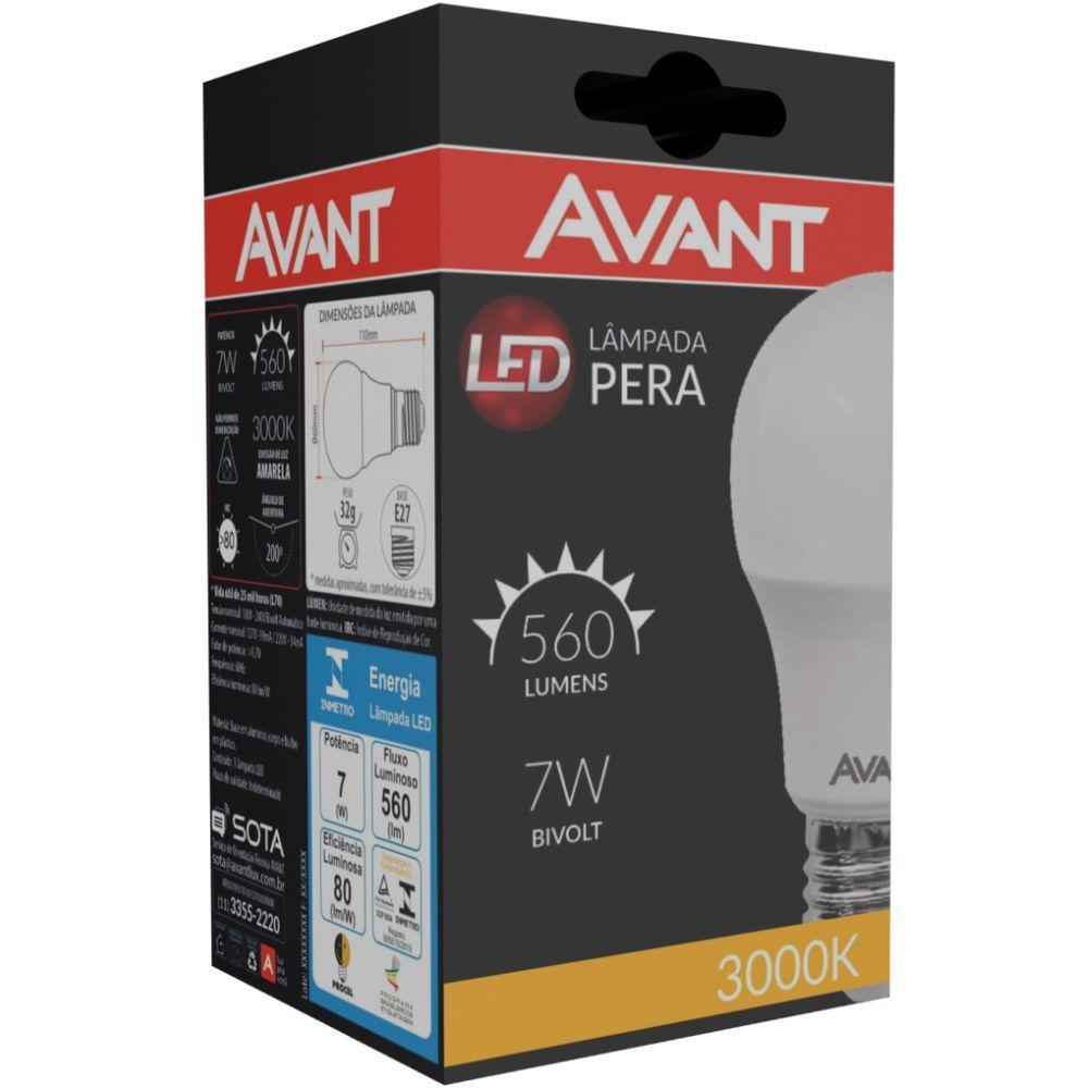 Lâmpada Led Pêra 7W Bivolt Amarelo 3000K - 2