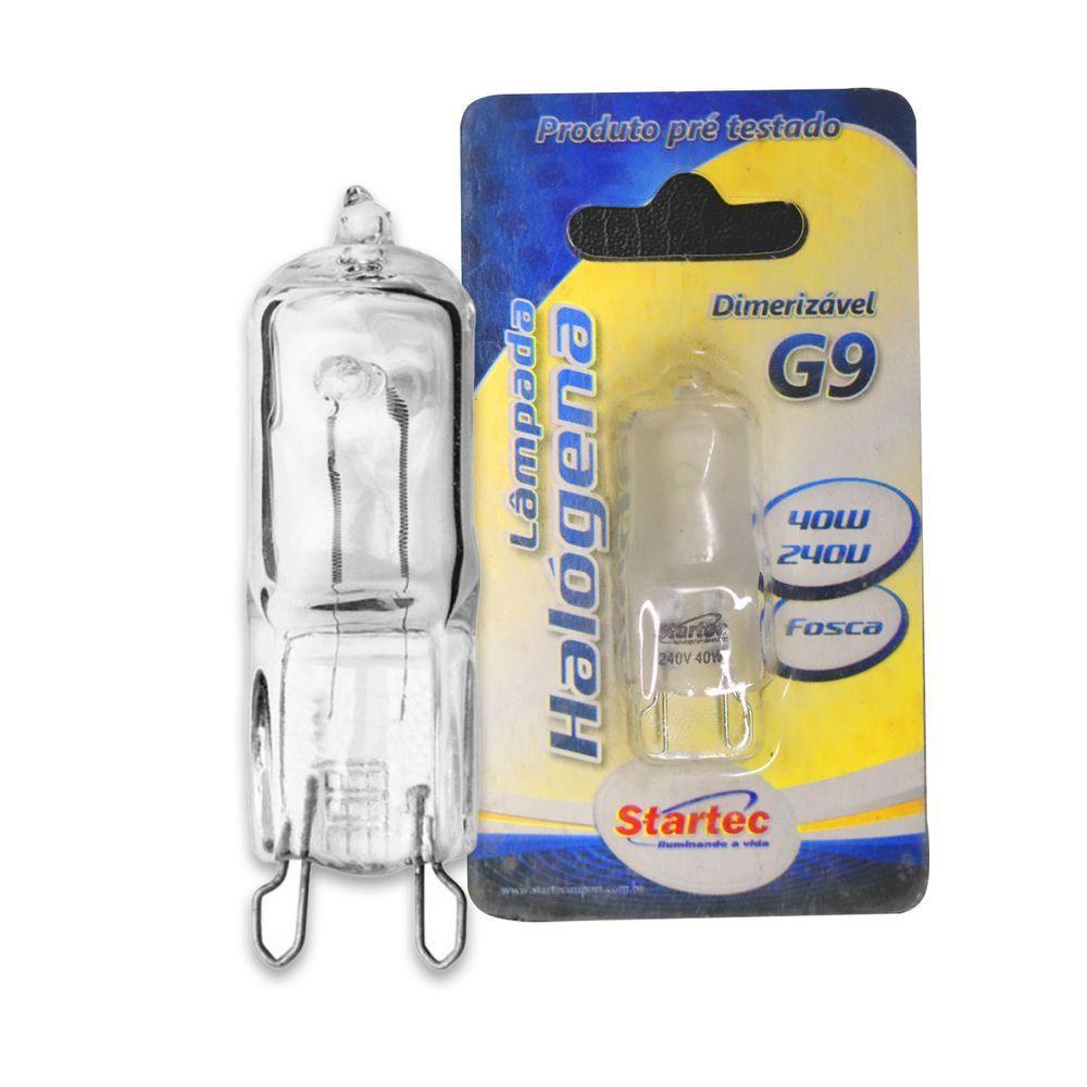 Lâmpada G9 Halógena 40w Bipino 2700k Luz Quente 220v - 1