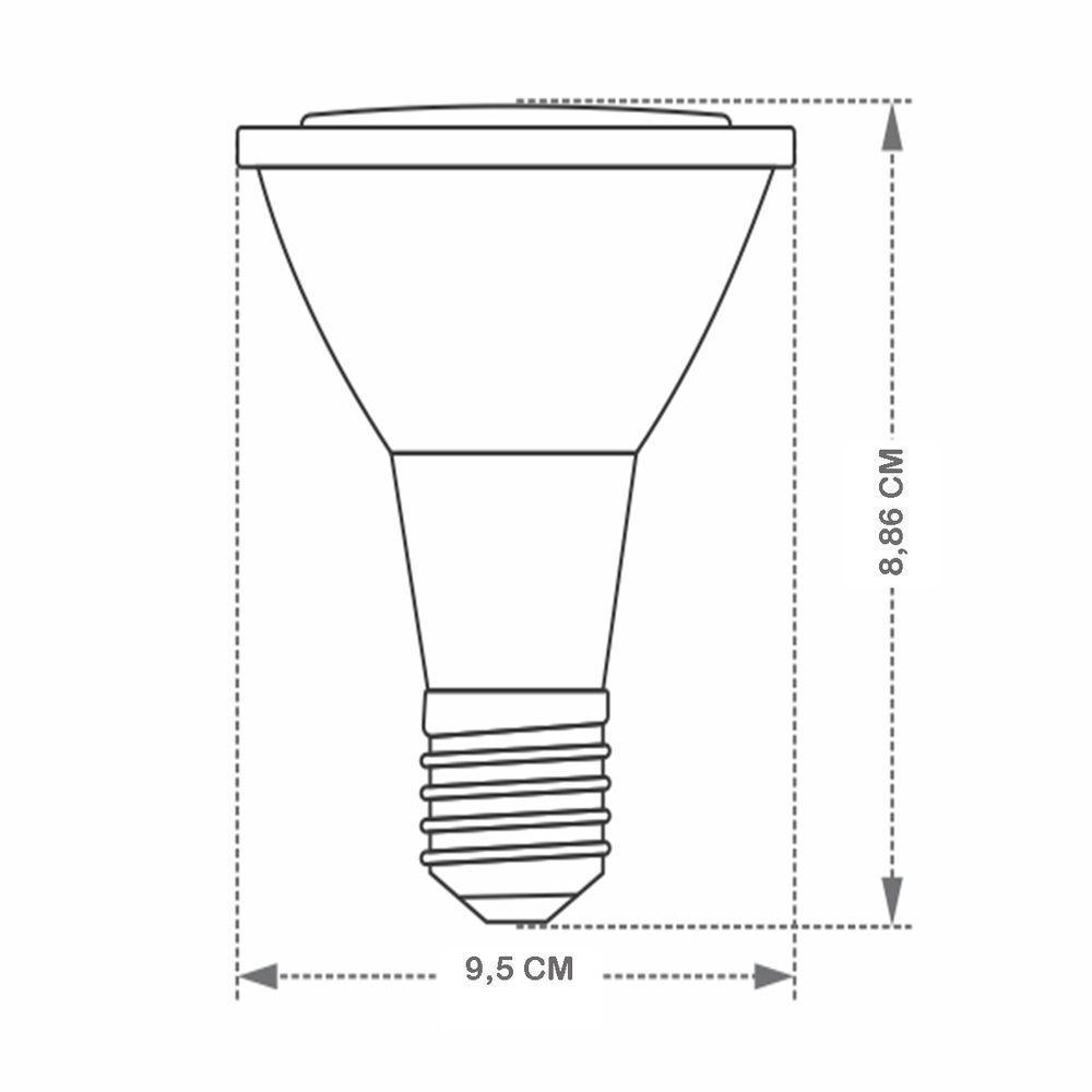 Lâmpada Led Par 30 11w E27 Ip65 Elgin Bivolt 6500k Luz Fria - 2