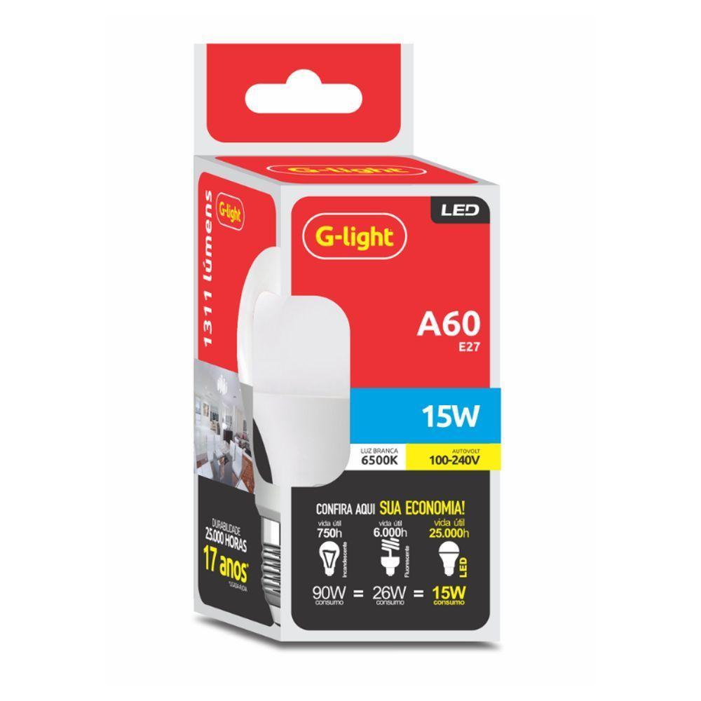 Lâmpada Led Ence A60 E27 Autovolt 15w - 6500k - Luz Branca - 1