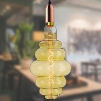 Lâmpada Led Taschibra Filamento Giant Colméia E27 Bivolt 2200k Amarelo âmbar - 7