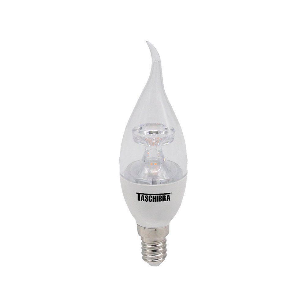Lâmpada Led Vela Bico Torcido Tvl 3w Taschibra E14/e27 Bivolt 2700k Luz Quente - 1