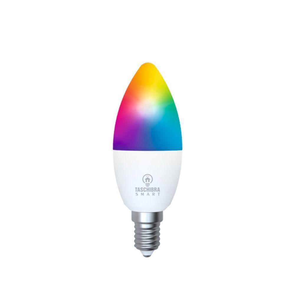 Lâmpada Led Smart Wi-fi Inteligente Vela 6w E14 Rgb Taschibra - 1
