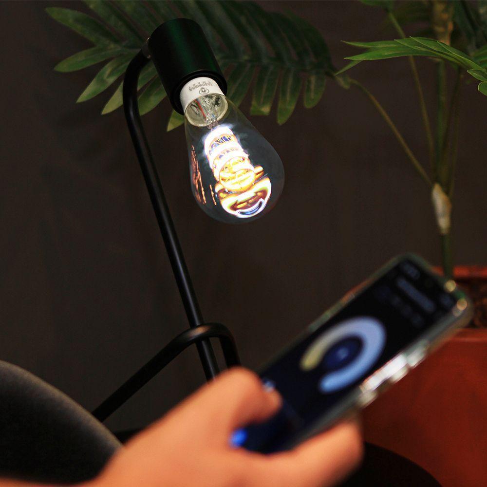Lâmpada Led Smart Wi-fi Inteligente St64 Filamento 6w E27 Rgb Taschibra - 2