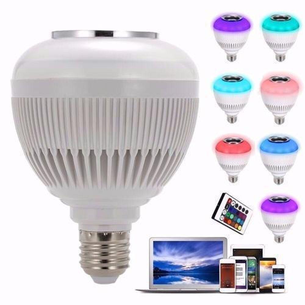 Lâmpada Musical Rgb Led Bluetooth Caixa Som E27 - 3