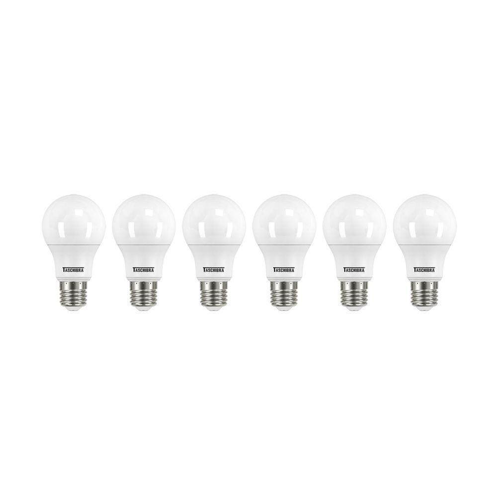 Pack 6 Lâmpadas Led Bulbo Tkl 9w Taschibra E27 Bivolt 6500k Luz Fria - 1