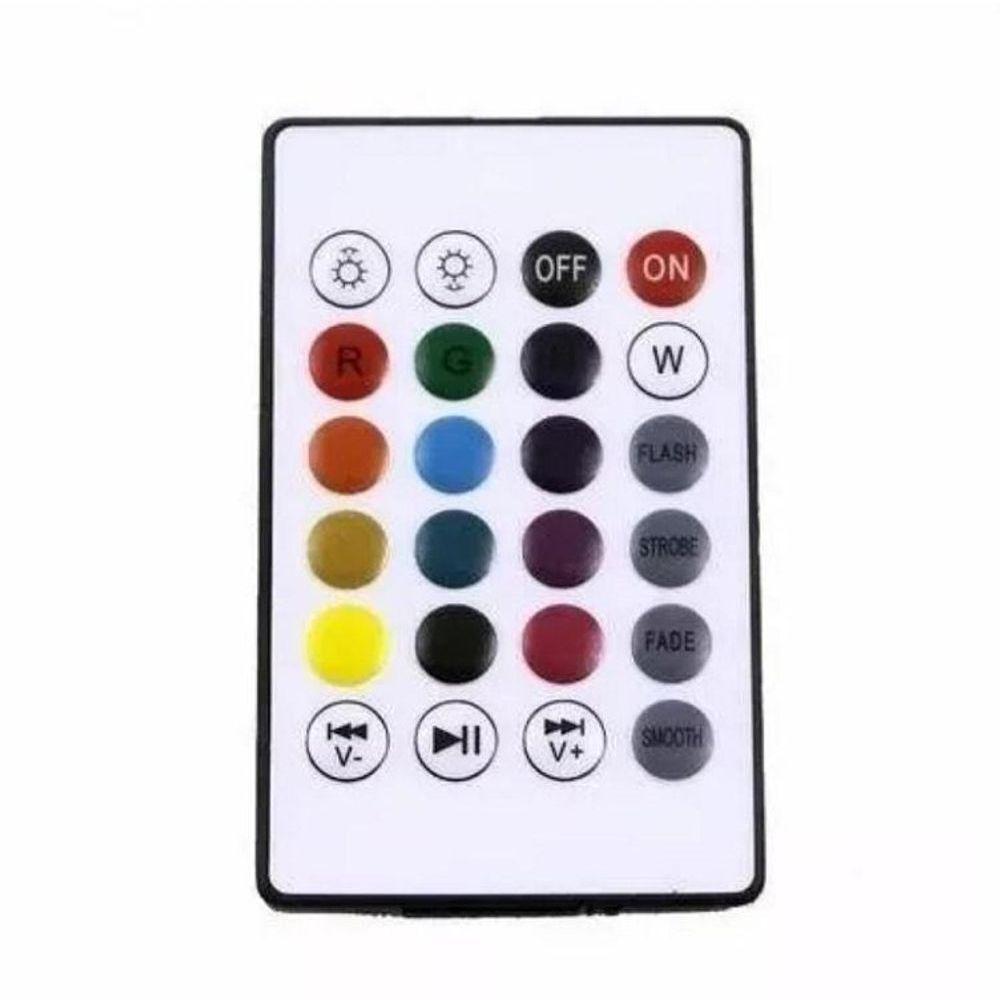 Lâmpada Led Rgb Bluetooth Caixa De Som E Controle Remoto - 2