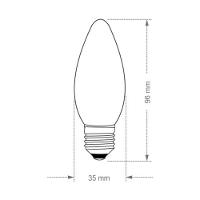 Lâmpada Incandescente Taschibra Vela Leitosa 40w E27 220v - 2