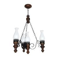 Lustre Rústico Envelhecido 4 Lâmpadas 804E - 1