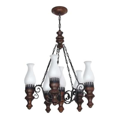 Lustre Rústico Envelhecido 6 Lâmpadas 806E