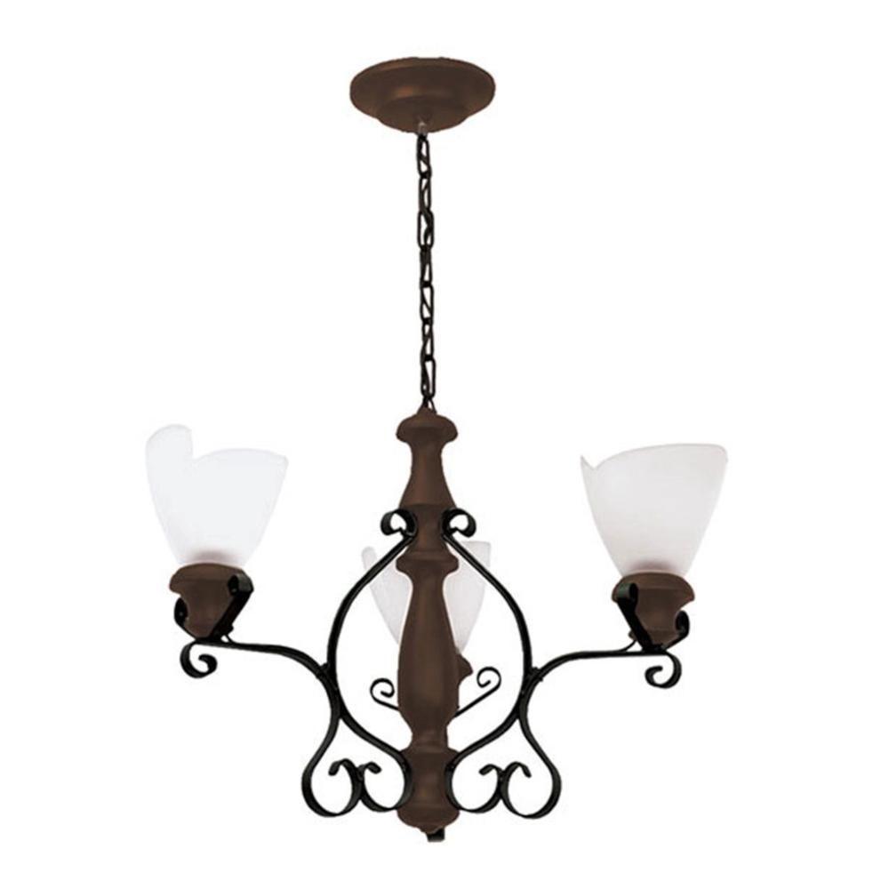 Lustre Artis Envelhecido 3 Lâmpadas 7033E - 1