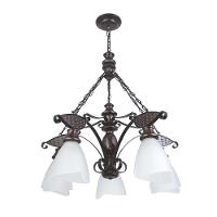 Lustre Rústico Envelhecido 5 Lâmpadas 505E - 1