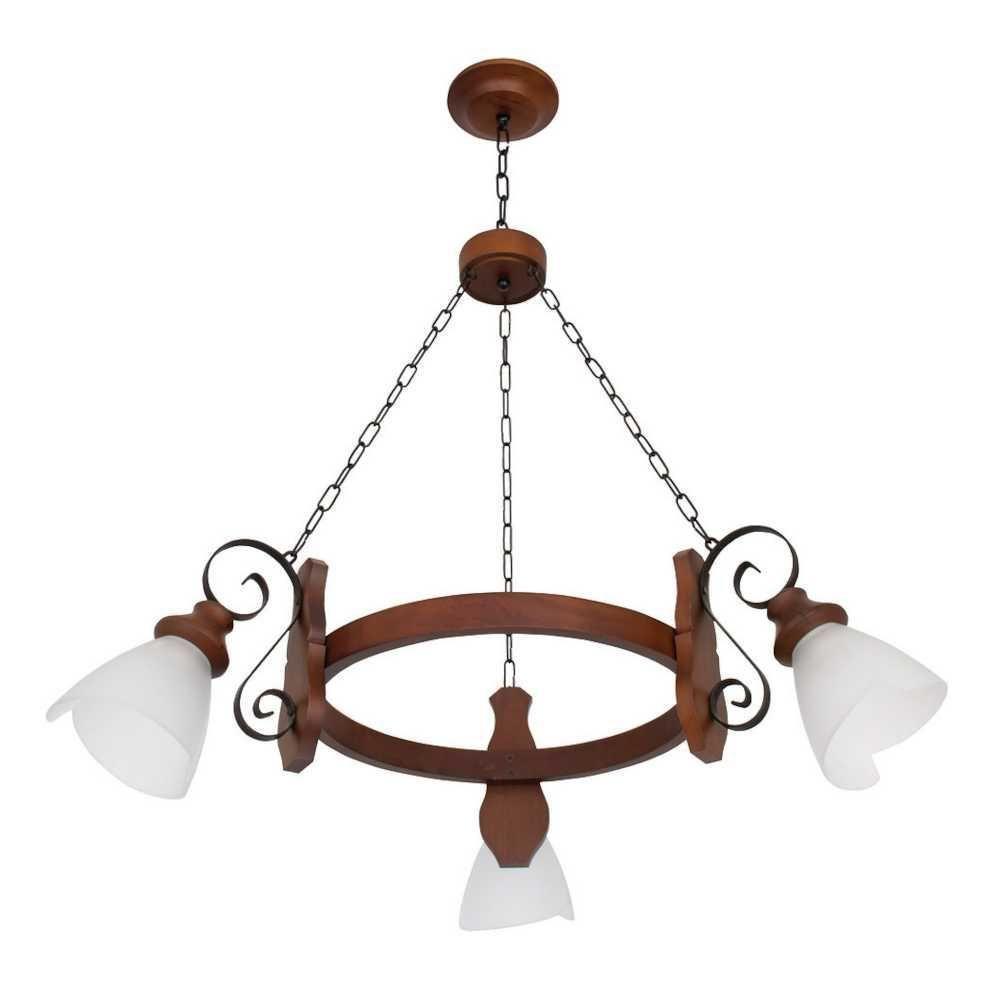 Lustre Country Envelhecido 3 Lâmpadas 943E - 1