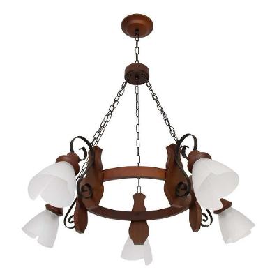 Lustre Country Envelhecido 5 Lâmpadas 945E