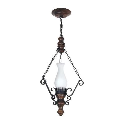 Lustre Rústico Envelhecido 1 Lâmpada 801E