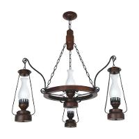 Lustre Lampião Envelhecido 4 Lâmpadas 884E - 1