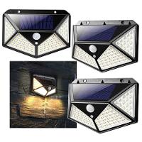 Luminaria Andarela Solar Sensor Movimento 100 Leds Kit 3 Und - 1