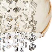Lustre Pendente Cristal Elisabeth Rigato Conhaque E27 Bivolt Taschibra - 5
