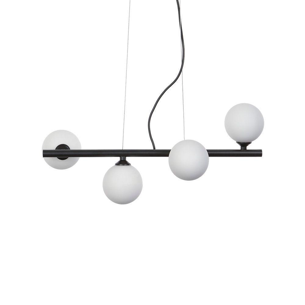 Lustre Pendente Taschibra Jabuticaba G9 Bivolt Preto - 1