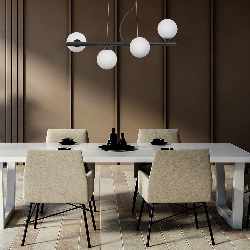 Lustre Pendente Taschibra Jabuticaba G9 Bivolt Preto - 2